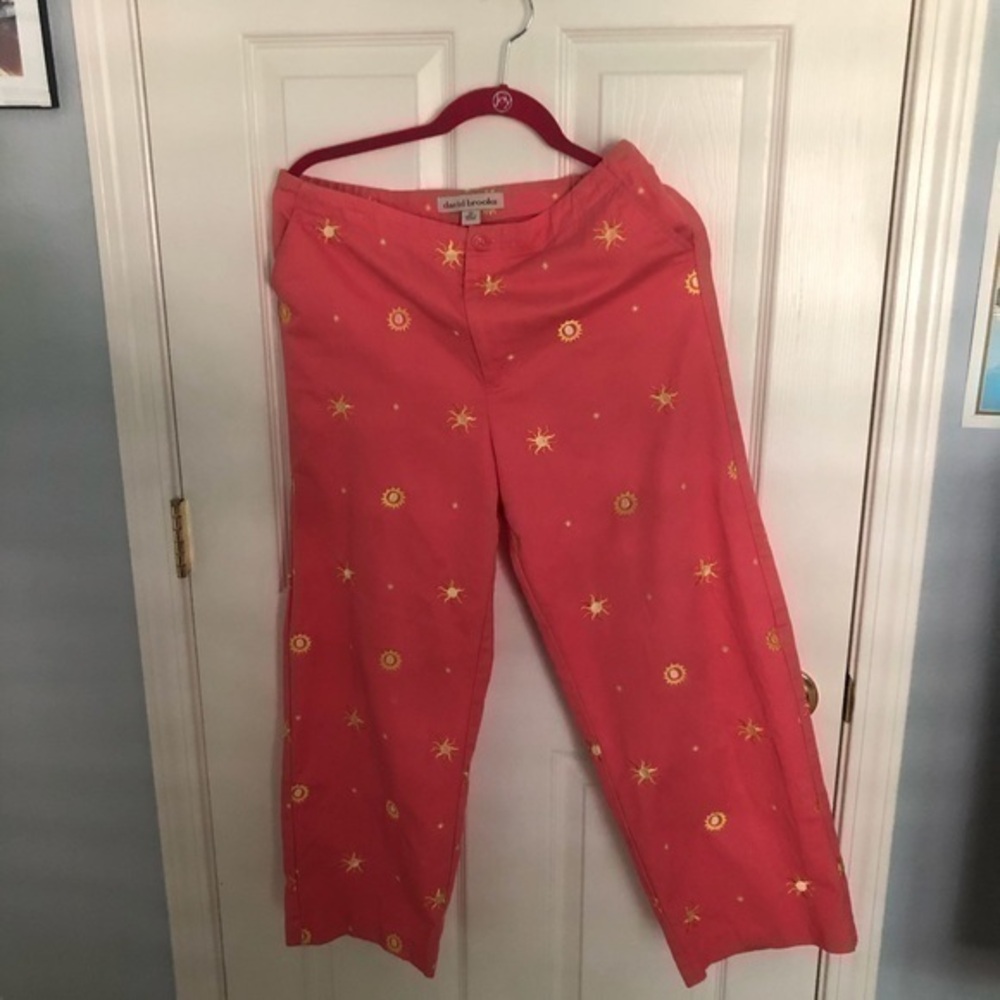 - - NWOT David Brooks tangerine pants Size…
